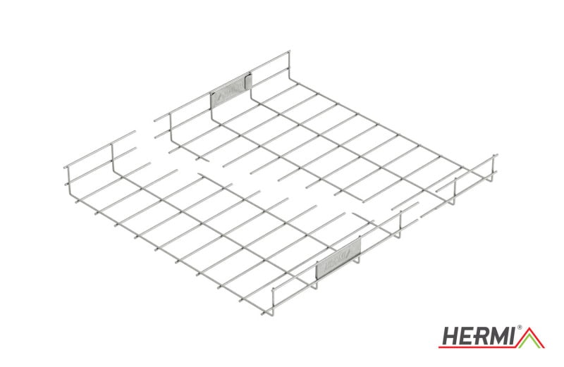 HERMI - Gitterrinne, 60x500x3000 t=4,0mm säurebeständiger Edelstahl U-förmig