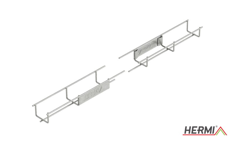 HERMI - Gitterrinne, 35x50x2000 t=3,5mm säurebeständiger Edelstahl U-förming