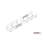 HERMI - Gitterrinne, 60x100x3000 t=3,5mm Stahl feuerverzinkt U-förmig