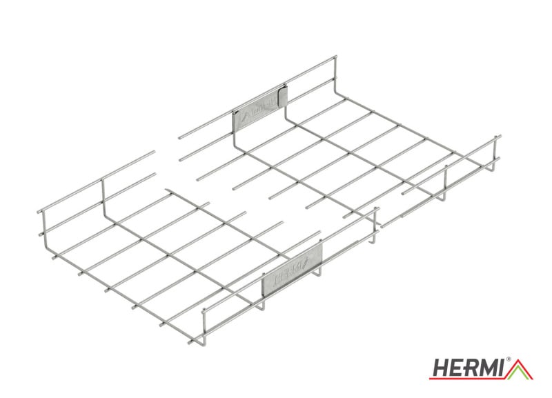HERMI - Gitterrinne, 60x300x3000 t=4,0mm Stahl feuerverzinkt U-förmig