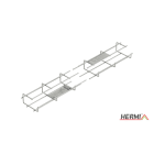 HERMI - Gitterrinne, 80x50x60x3000 t=3,5mm Stahl feuerverzinkt G-förmig