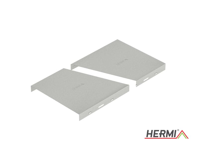 HERMI - Deckel für Kabelrinne 200 x3000 t=0,6 mm ungelocht Stahl bandverzinkt