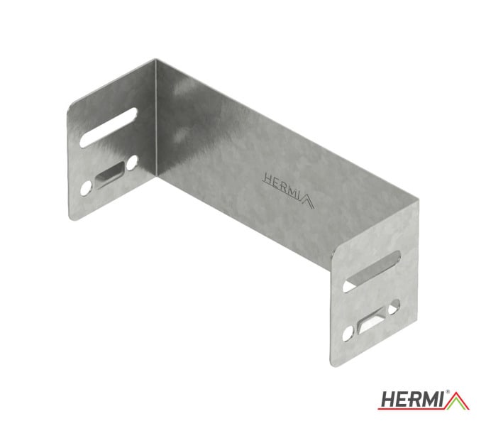 HERMI - Endstück für Kabelrinne, 60x200 t=0,8mm Stahl bandverzinkt