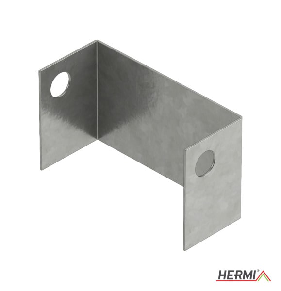 HERMI - Endstück für Kabelrinne 30x50 Stahl bandverzinkt