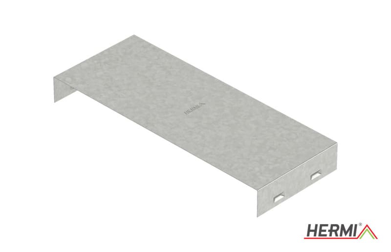 HERMI - Deckel für Fallstück 90°, 100 für PKP-ZK Stahl bandverzinkt