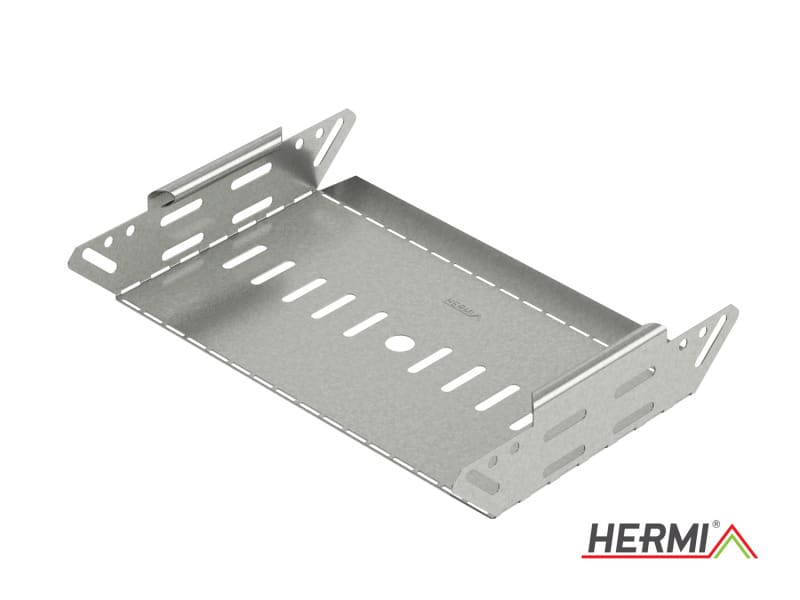 HERMI - Steigestück 90°, 60x200 vertikal steigend für Kabelrinnen mit Seitenhöhe 60 mm