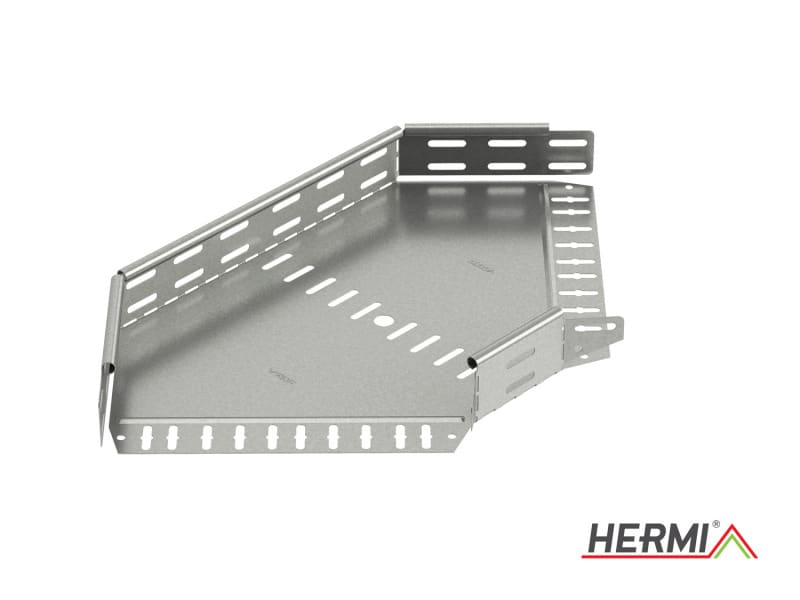HERMI - Bogen 90°, 60x100 horizontal für Kabelrinnen mit Seitenhöhe 60 mm