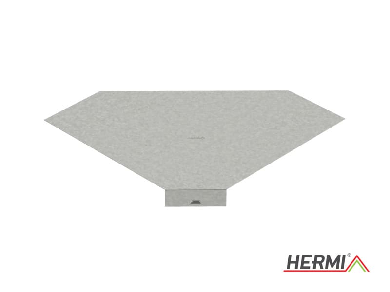 HERMI - Deckel für Bogen 90°, Breite 100 mm Stahl bandverzinkt