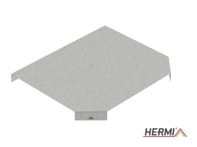 HERMI - Deckel für T-Stück, 33x100x242 t=0,60mm Stahl bandverzinkt