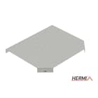 HERMI - Deckel für T-Stück, 33x100x242 t=0,60mm Stahl bandverzinkt