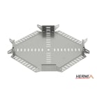 HERMI - Kreuzung, 60x200 für Kabelrinnen mit Seitenhöhe 60 mm Stahl bandverzinkt