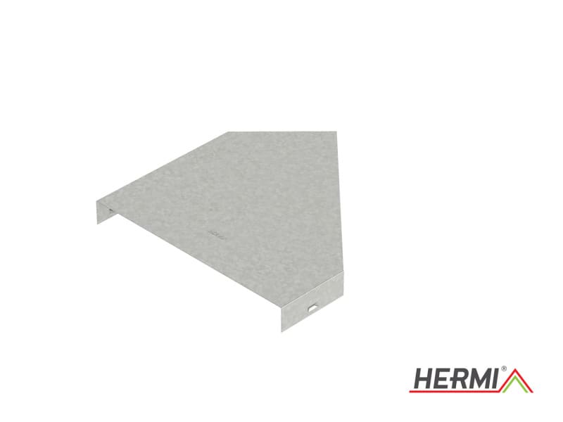 HERMI - Deckel für Bogen 45°, Breite 200 mm Stahl bandverzinkt