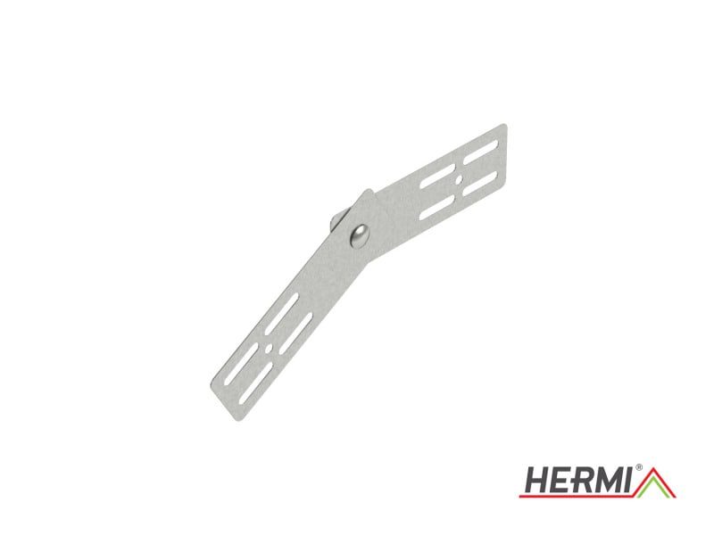 HERMI - Gelenkverbinder, 60 vertikal schraubar für Kabelrinnen mit Seitenhöhe 60 mm