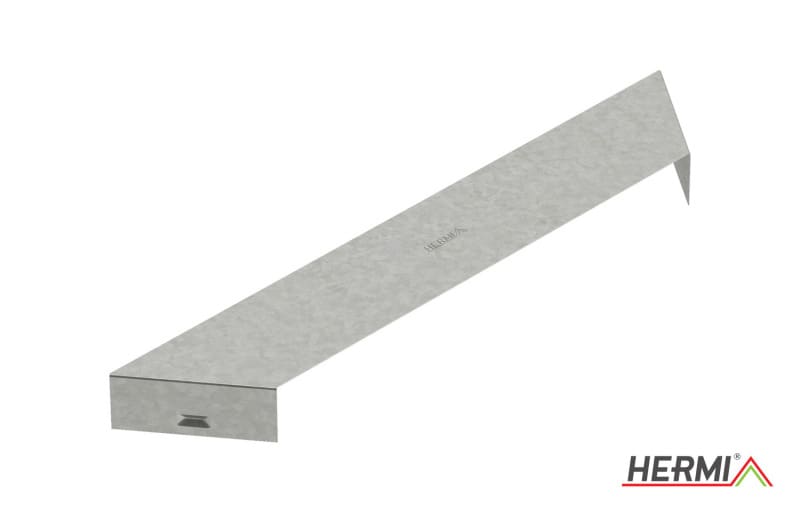 HERMI - Deckel für Anbau-Abzweigstück, Breite 400 t=0,60mm Stahl bandverzinkt