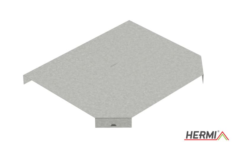 HERMI - Deckel für T-Stück, 33x50x192 t=0,60mm Stahl bandverzinkt