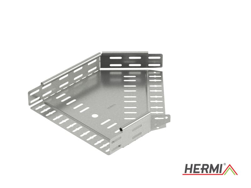 HERMI - Bogen 45°, 60x50 horizontal für Kabelrinnen mit Seitenhöhe 60 mm