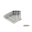 HERMI - Bogen 45°, 60x50 horizontal für Kabelrinnen mit Seitenhöhe 60 mm