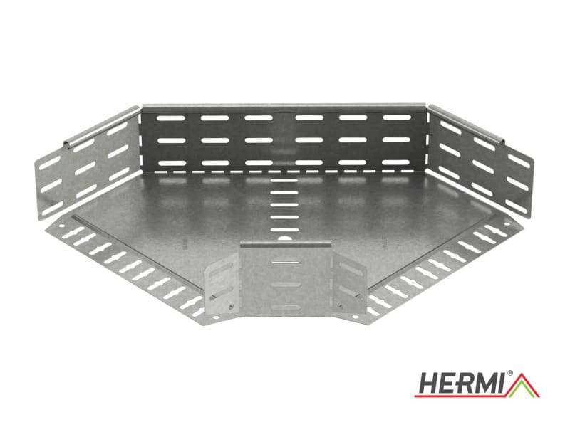 HERMI - Bogen 90°, 100x200 horizontal für Kabelrinnen mit Seitenhöhe 100 mm