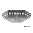 HERMI - Bogen 90°, 100x200 horizontal für Kabelrinnen mit Seitenhöhe 100 mm