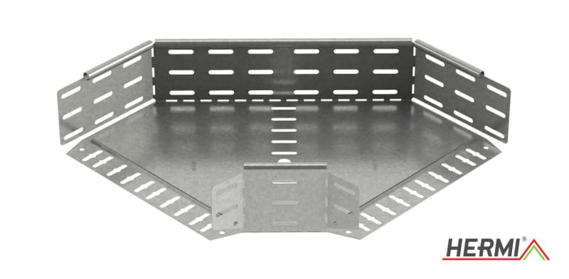 HERMI - Bogen 90°, 100x500 horizontal für Kabelrinnen mit Seitenhöhe 100 mm
