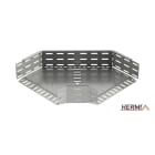 HERMI - Bogen 90°, 100x500 horizontal für Kabelrinnen mit Seitenhöhe 100 mm