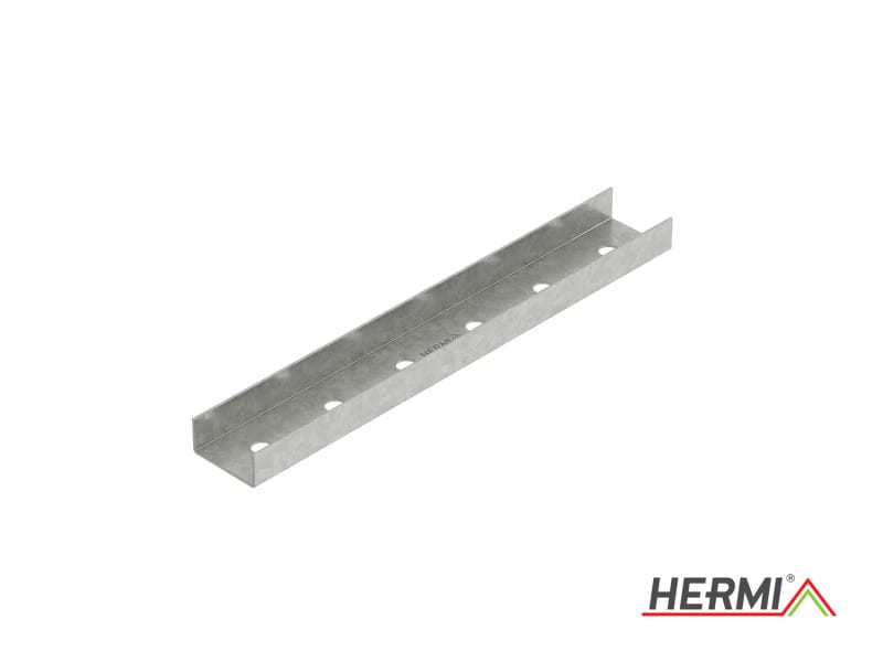 HERMI - Längsverbinder, für Profilschiene NKP-C 41/21 Außenverbinder Stahl bandverzinkt