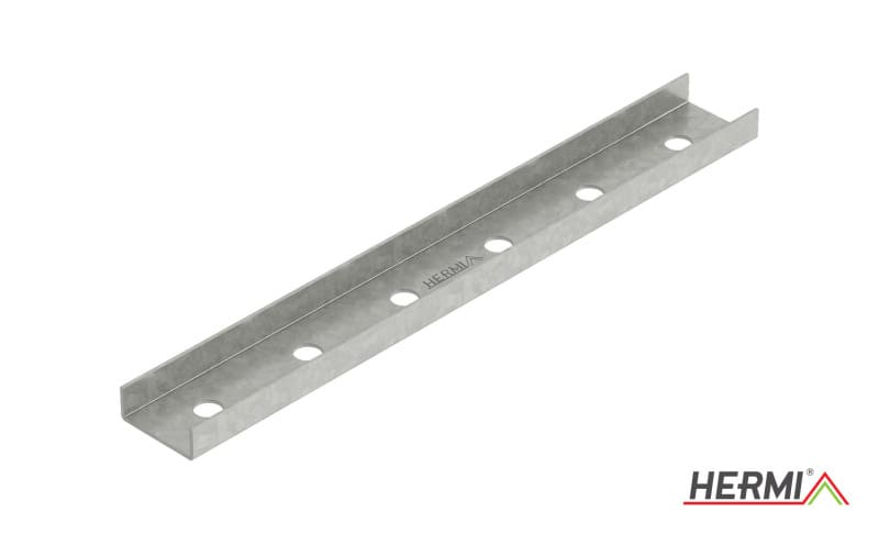 HERMI - Längsverbinder, für Profilschiene NKP-C 41/21 Innenverbinder Stahl bandverzinkt