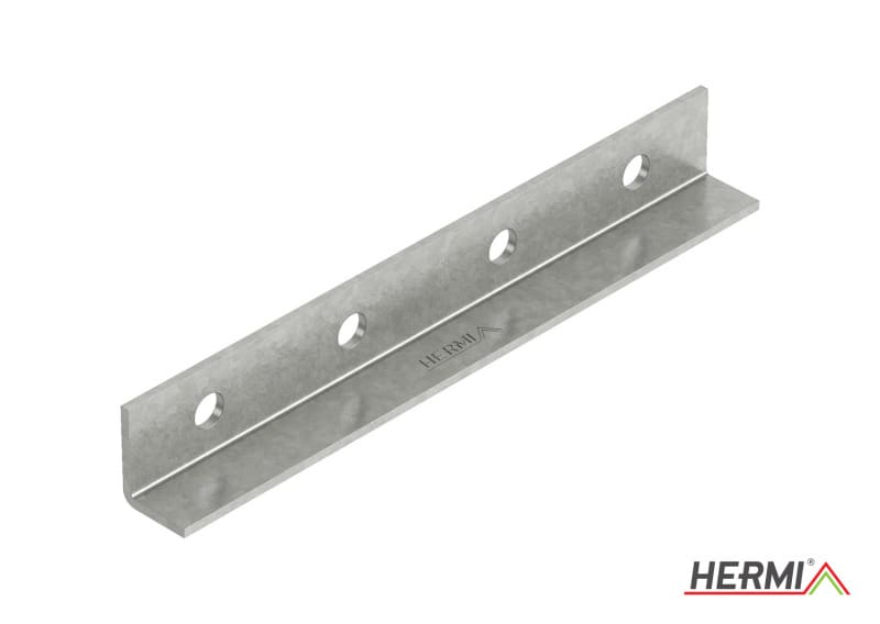 HERMI - Längsverbinder, fix für U-Stiel Stahl bandverzinkt