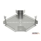 HERMI - Kreuzung, 100x300 für Kabelrinnen mit Seitenhöhe 100 mm Stahl bandverzinkt