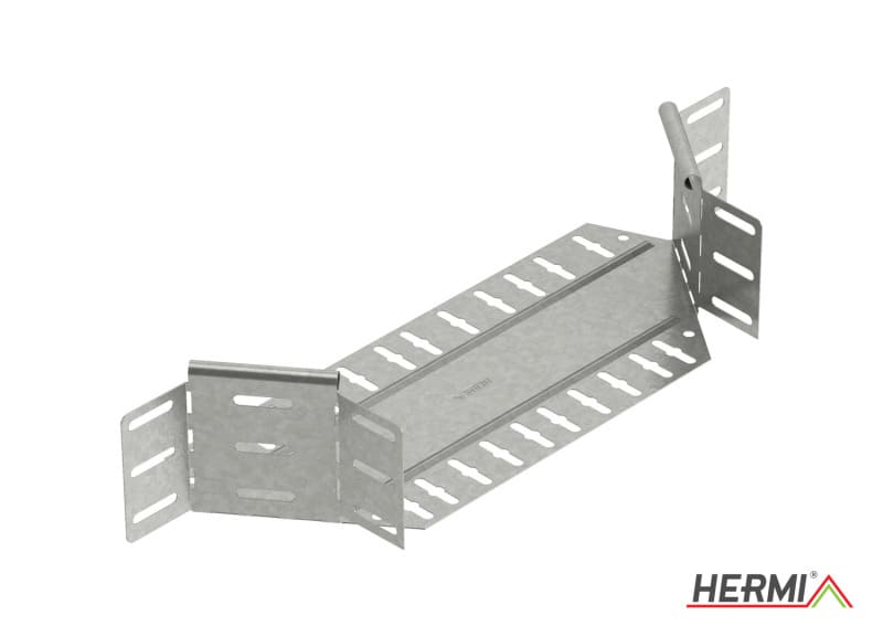 HERMI - Anbau-Abzweigstück, 100x600 für Kabelrinnen mit Seitenhöhe 100 mm