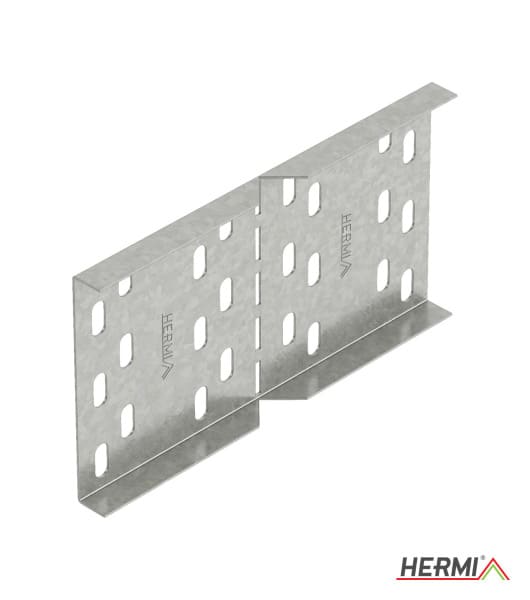HERMI - Winkelverbinder, 100 mm horizontal für Kabelrinnen mit Seitenhöhe 100 mm