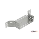 HERMI - Anbau-Abzweigstück, 100x300 t= 1,5 mm für Kabelrinnen mit Seitenhöhe 100 mm