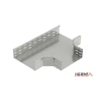 HERMI - T-Stück 100x500 für Kabelrinnen mit Seitenhöhe 100 mm Stahl bandverzinkt