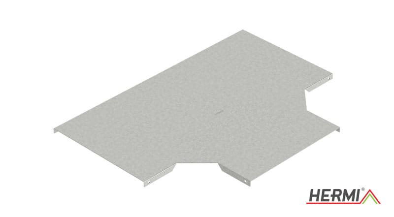 HERMI - Deckel für T-Stück, t=1,5mm Stahl bandverzinkt
