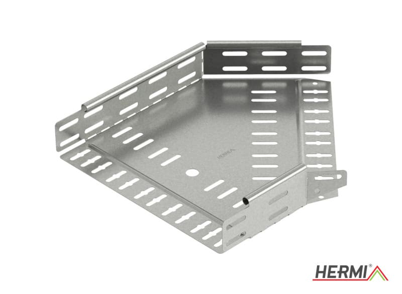 HERMI - Bogen 45°, 60x600 horizontal für Kabelrinnen mit Seitenhöhe 60 mm