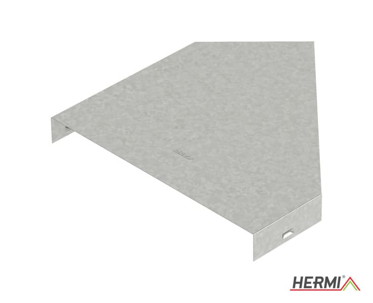 HERMI - Deckel für Bogen 45°, Breite 600 mm Edelstahl