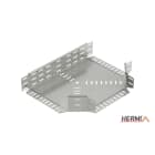 HERMI - T-Stück, 100x400 für Kabelrinnen mit Seitenhöhe 100 mm Edelstahl