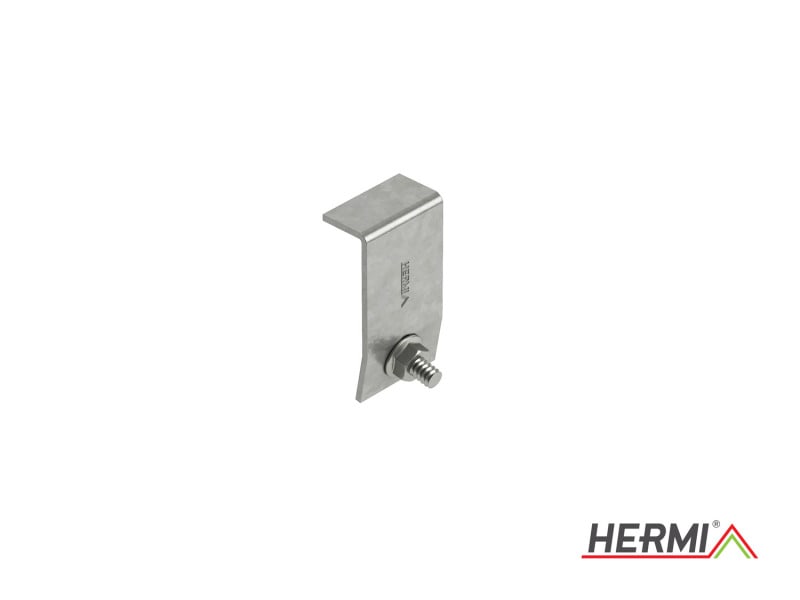 HERMI - Deckelklamme, zur Befestigung von Deckeln, für Kabelrinne Edelstahl