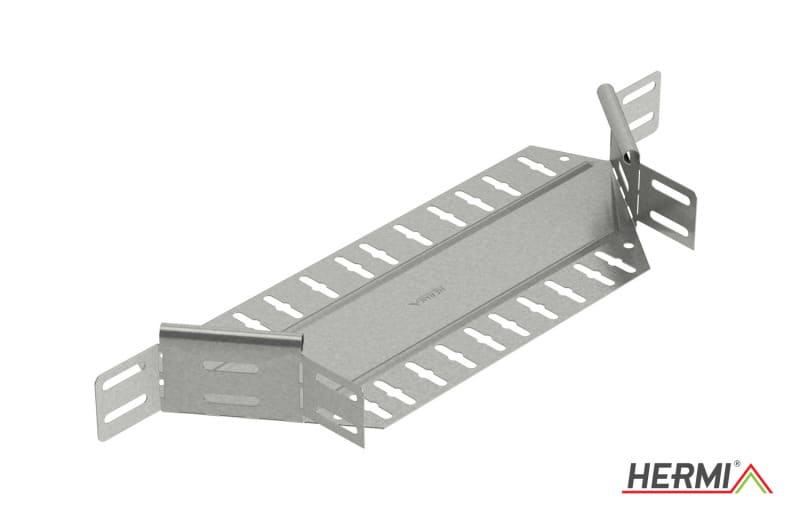 HERMI - Anbau-Abzweigstück, 60x100 für Kabelrinnen m. Seitenhöhe 60 mm