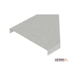 HERMI - Deckel für Bogen 45°, Breite 600 mm Stahl bandverzinkt, Pulverbeschichtung