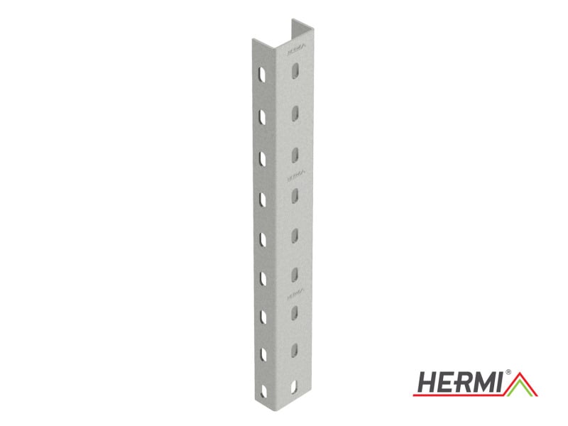 HERMI - U-Stiel, 35x65x35x500 Stahl bandverzinkt