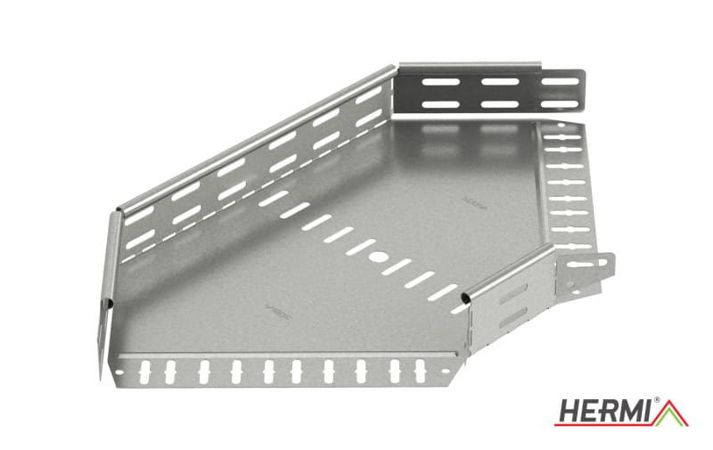 HERMI - Bogen 90°, 60x500 horizontal für Kabelrinnen mit Seitenhöhe 60 mm