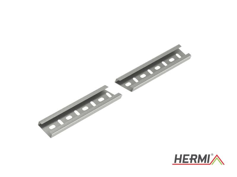HERMI - Profilschiene, 15x55x15x2000 gelocht Stahl feuerverzinkt