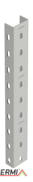 HERMI - U-Stiel, 35x65x35x3000 säurebeständiger Edelstahl