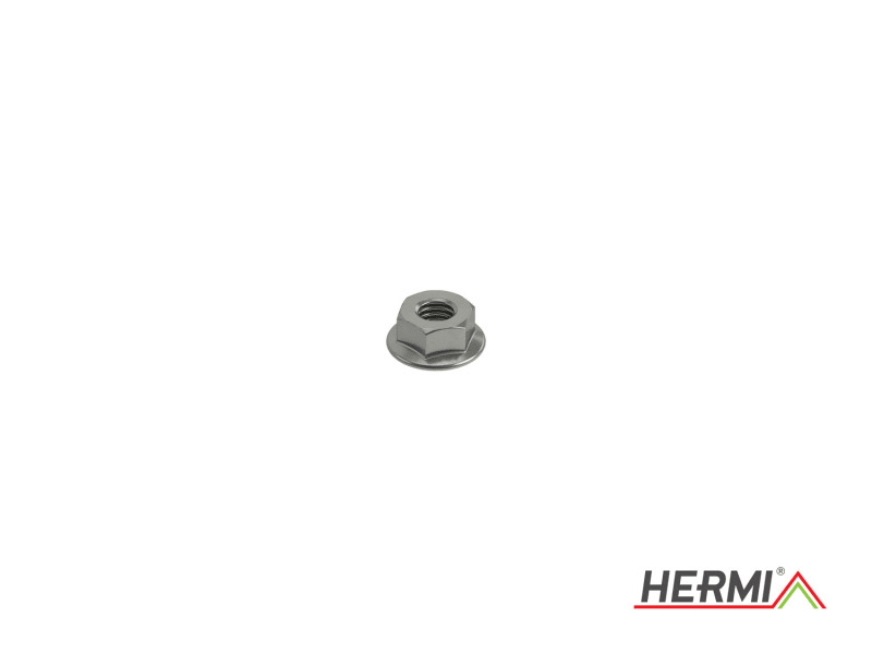 HERMI - Flanschmutter M6 Stahl bandverzinkt