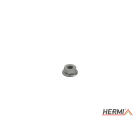 HERMI - Flanschmutter M6 Stahl bandverzinkt
