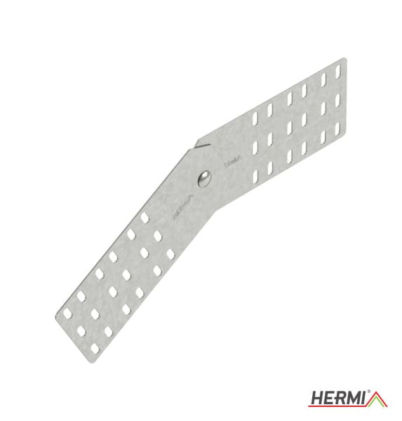 HERMI - Gelenkverbinder, 100mm vertikal schraubar für Kabelrinnen mit Seitenhöhe 100mm