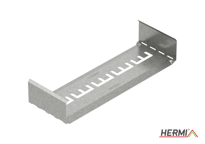 HERMI - Befestigungssockel, 60x400 für ungelochte Kabelrinnen für Kabelbinder