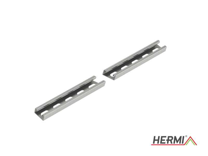HERMI - C-Schiene, 21x41x3000 t=1,5mm gelocht Stahl bandverzinkt