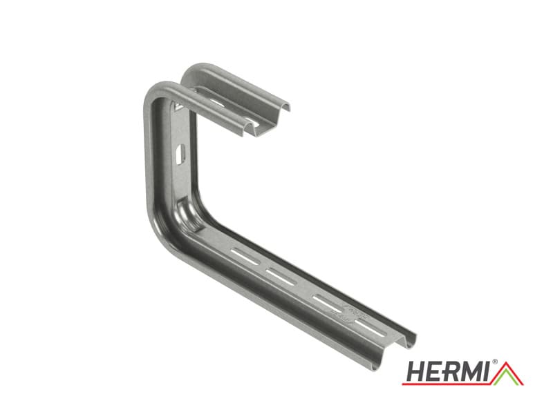 HERMI - Deckenbügel, 110 Kabelrinnen bis max Breite 100 mm Stahl bandverzinkt